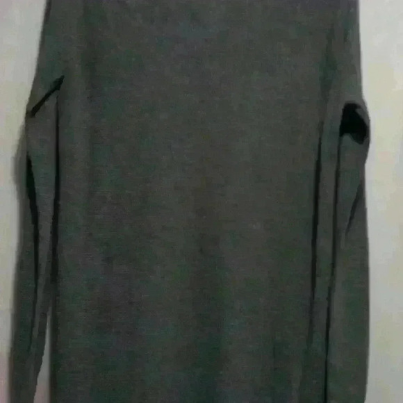 un branded pullover sweater open front criss cross design Normcore Lagenlook - Picture 5 of 6